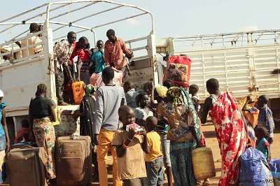 케냐 국경의 남수단 난민들 ©MSF