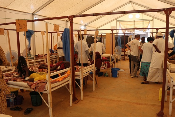 니제르 수도 니아메에 있는 라자렛 진료소의 중환자실 ©Halimatou Amadou/MSF