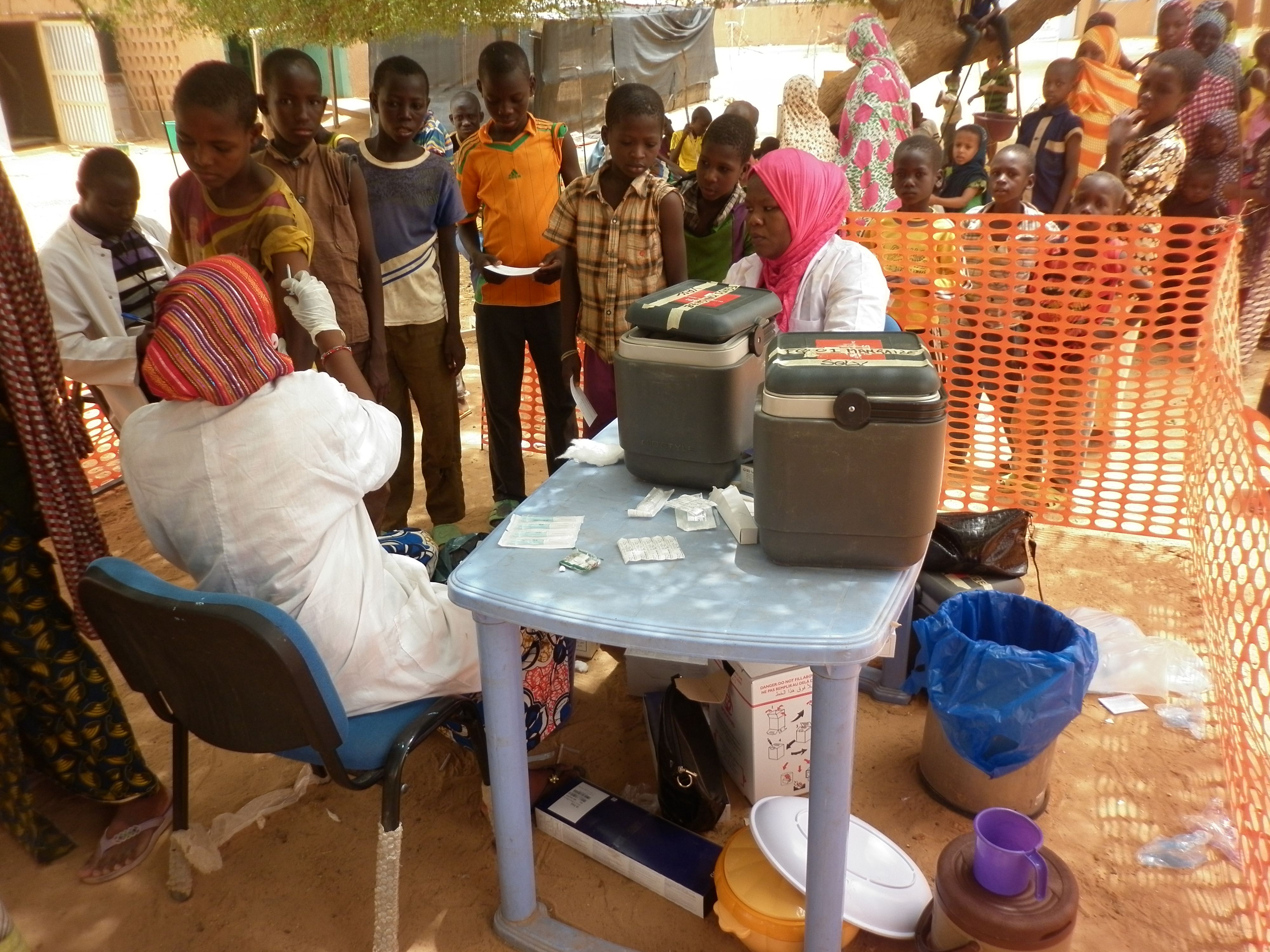 니제르 서부 틸라베리 지역 내 망가이제에서는 약 1만5000명이 홍역 예방접종을 받았다. ⓒ Augustin Ngoyi