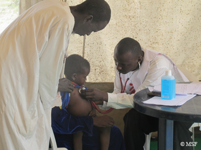 국경없는의사회는 마사코리 병원에서 말라리아 치료를 진행했다 ©MSF