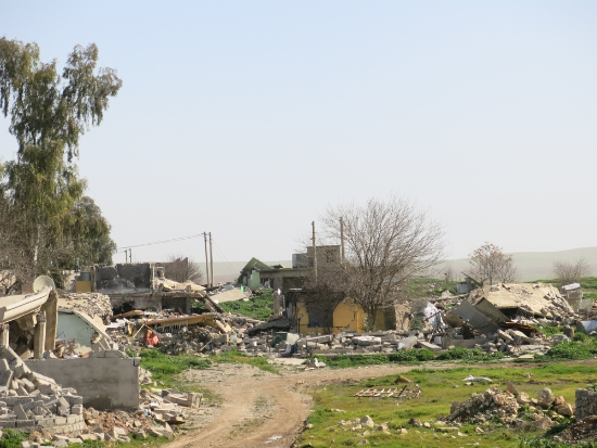 이라크 니나와 주(州) 북부에 위치한 텔아파르. 교전으로 이 지역 전체가 파괴되었다. ©Gabriella Bianchi/MSF