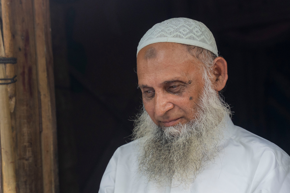 모하메드 후세인(Mohamed Hussein)은 미얀마 내무부 장관실에서 38년간 근무했다. ©MSF/Saikat Mojumder
