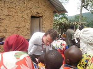 콩고민주공화국 핑가 지역에서 활동해 온 의사 마커스 베르그만 ©MSF