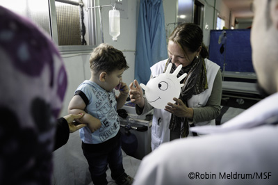 국경없는의사회 병원 ©Robin Meldrum /MSF