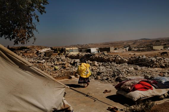 이스라엘 군은 헤브론 남부로 이어지는 이곳 지역의 여러 가옥들을 파괴했다 ©Anna Surinyach/MSF