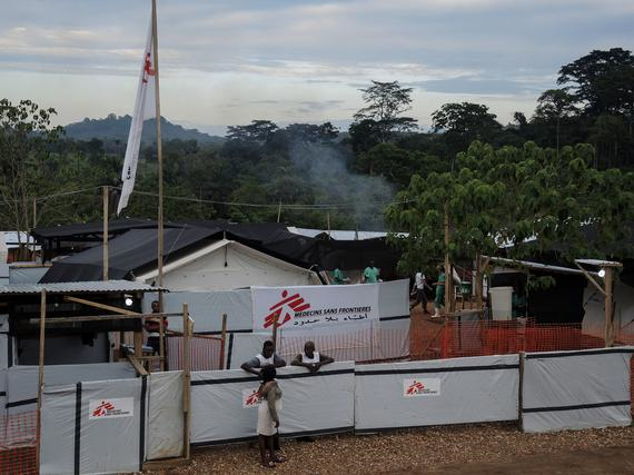 카일라훈에 위치한 국경없는의사회 에볼라 치료센터 ©Magali Deppen/MSF