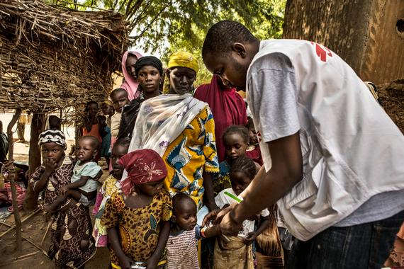 국경없는의사회가 계절성 말리리아 화학예방요법(SMC)을 진행한 니제르 마다우아 지역의 툰파피 마을 ©Juan Carlos Tomasi/MSF