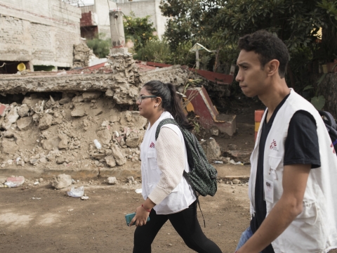 멕시코: 대규모 지진 이후 심리사회적 지원을 실시하는 국경없는의사회