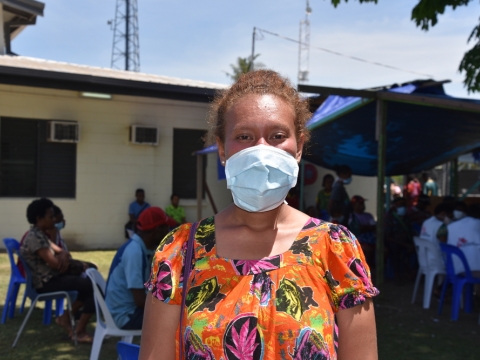 포트모르즈비에 있는 게레후 병원에서 약제내성 결핵 진단을 받은 기아킬라 ⓒSophie McNamara/MSF