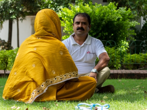 인도 비하르 주 파트나에 있는 국경없는의사회 병동에서 흑열병-HIV 동시감염 치료를 받은 조야 ⓒMSF/Vaishnavi Singh